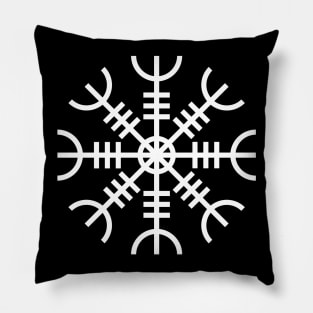 Helm of Awe White Rune Pillow