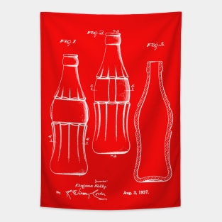 Coke Bottle Vintage Patent Print Tapestry