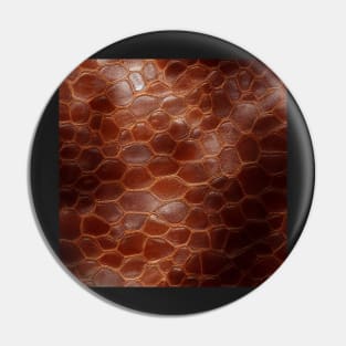 Brown Imitation leather, natural and ecological leather print #28 Pin