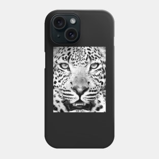 Leopard portrait print Phone Case