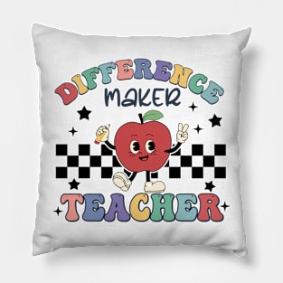 Difference Maker Teacher Funny Pillow