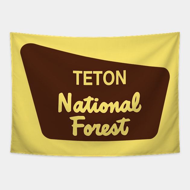 Teton National Forest Tapestry by nylebuss