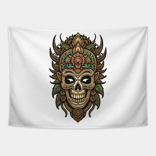 Traditional Mask Tapestry