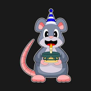 Mouse Birthday Candle Cake T-Shirt