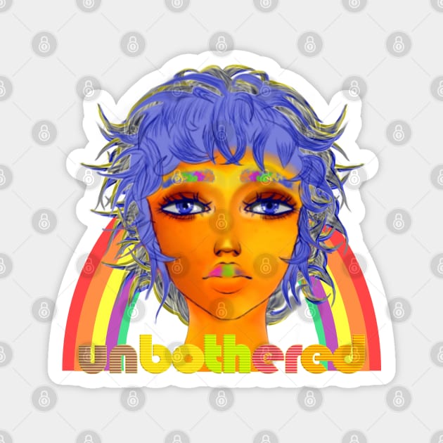 Unbothered Pride Rainbow Magnet by Angelic Gangster