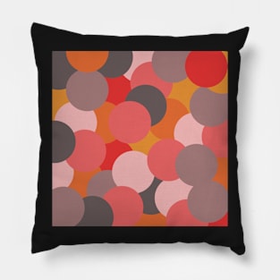 retro pop art bubbles Pillow