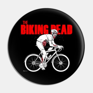 Horror Zombie Inspired Bicycle Cycling Parody Gift For Cyclist Pin