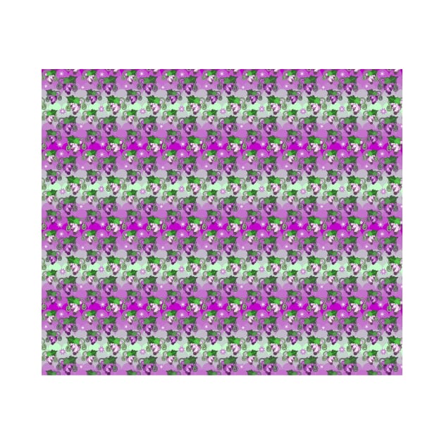Sparkle Grapes Purple Pattern by saradaboru