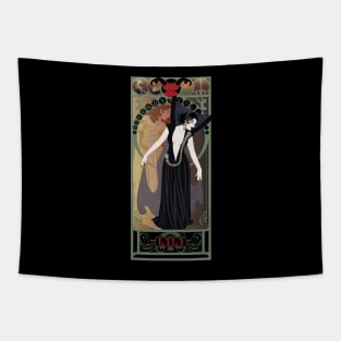 Dark Lili - art nouveau - Legend Tapestry