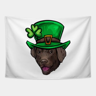 St Patricks Day Chocolate Labrador Retriever Tapestry