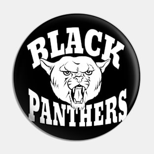 Black panther mascot Pin