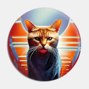 Futuristic Cat Pin