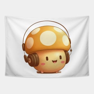 Mushroom hop kawaii gamer video gamer Tapestry