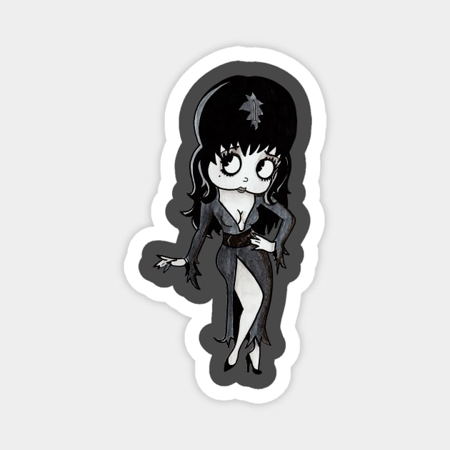 Elvira Boop! Magnet by LeeHowardArtist