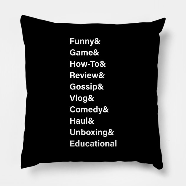 VIDEO CONTENT Pillow by encip