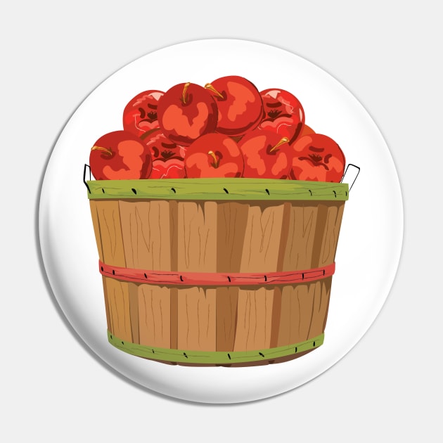 Apple Basket Pin by SWON Design