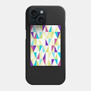 Geo Abstract Purple & Green Phone Case