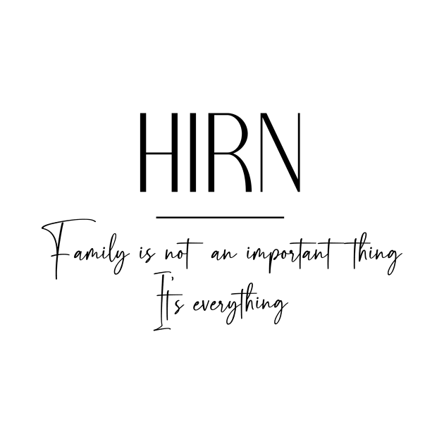 Hirn Family, Hirn Name, Hirn Middle Name by Rashmicheal