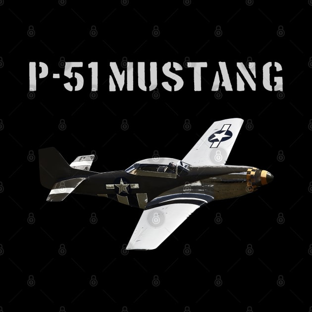 P-51 Mustang WW2 Fighter Plane by Dirty Custard Designs 