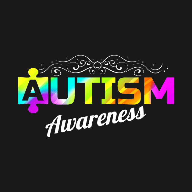 Colorful Jigsaw Puzzle Logo For Autism Awareness by SinBle