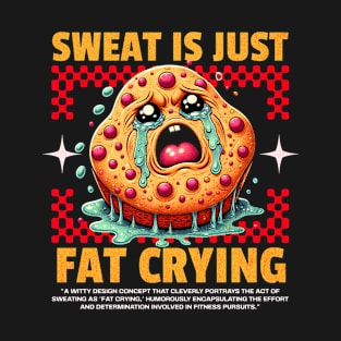 Funny Gym, Sweat  is Just Fat Crying T-Shirt