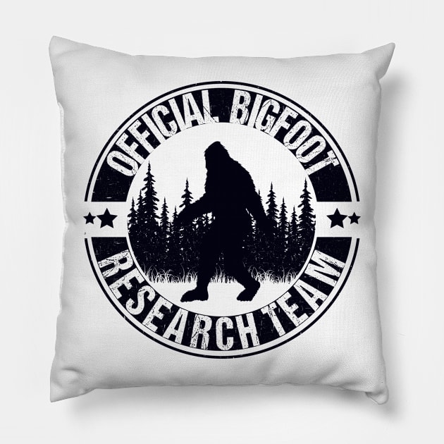 Bigfoot Research Team Pillow by Tesszero