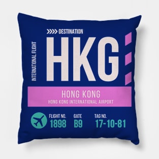 Hong Kong Airport Stylish Luggage Tag (HKG) Pillow