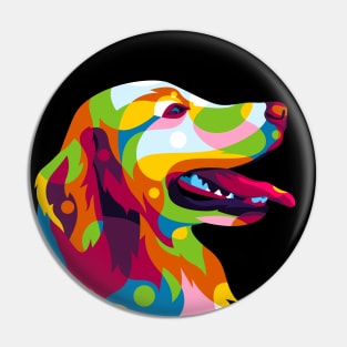 The Colorful Labrador Dog Inside Pin