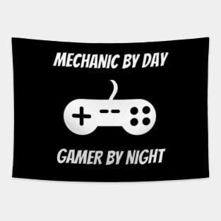 Mechanic By Day Gamer By Night Tapestry