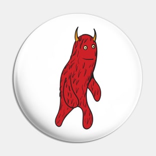 Red Monster Pin