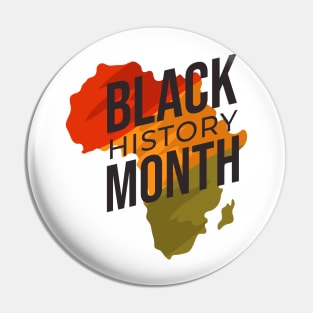 Black history month Africa Pin