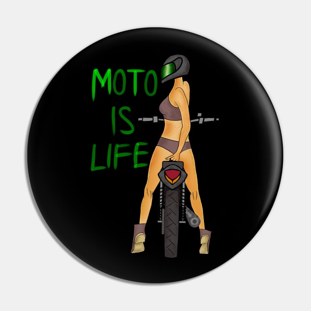 MOTO IS LIFE Pin by ArtDigitalWings