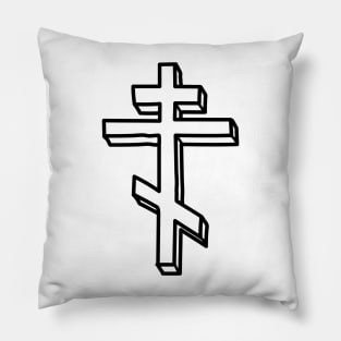 Eastern Orthodox Cross Pillow