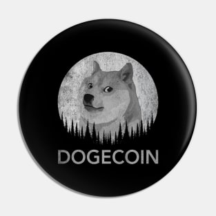 Vintage Dogecoin DOGE Coin To The Moon Crypto Token Cryptocurrency Wallet Birthday Gift For Men Women Kids Pin