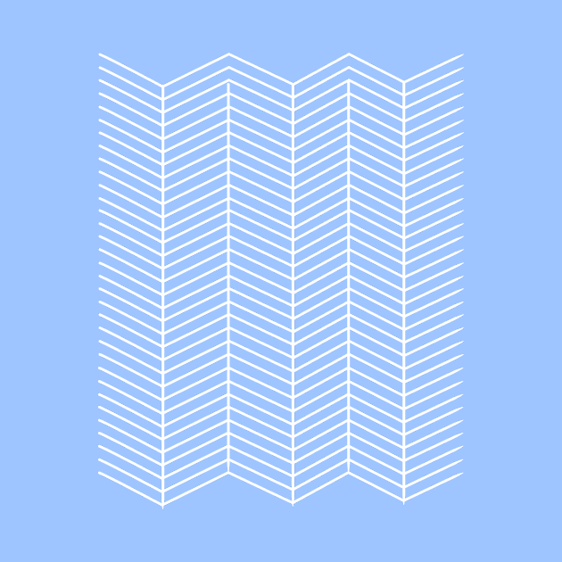 Herringbone Sky Blue by lucybrownlane