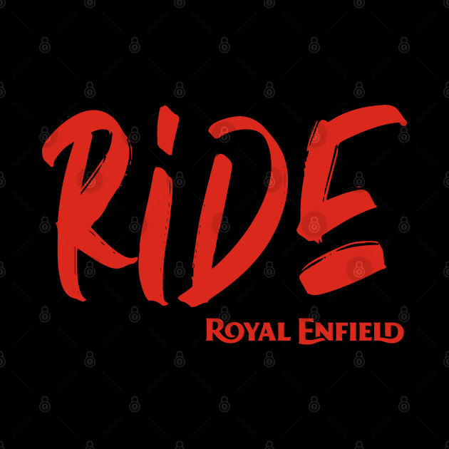 Ride Royal Enfield Motorcycles Tee by tushalb