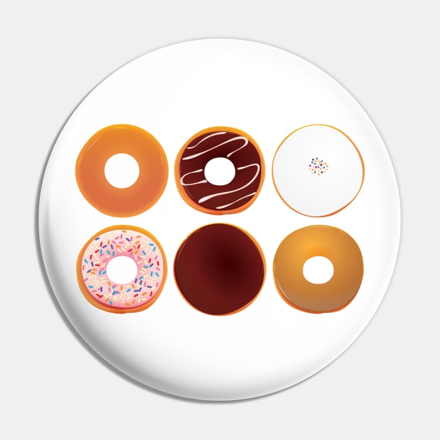 Half Dozen Donuts Pin by imlying