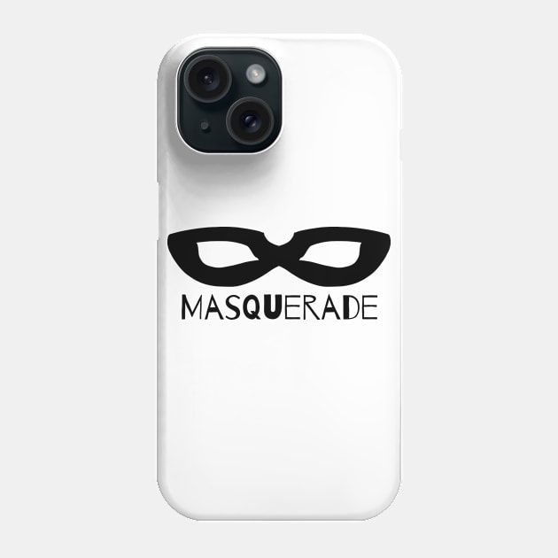 Black Mask - Masquerade Phone Case by Thedustyphoenix