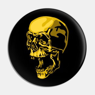 Golden Skull Pin