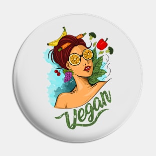 Vegan Girls Pin