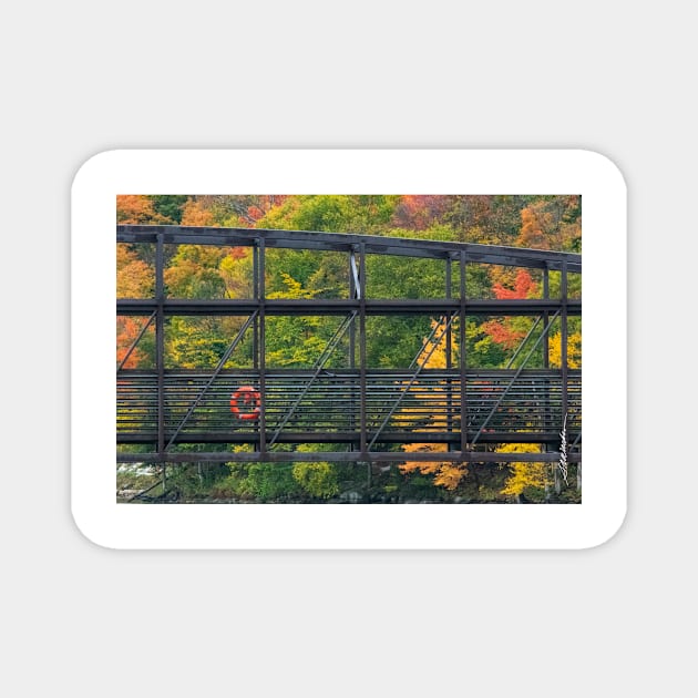 Killington Bridge in Autumn Magnet by srwdesign