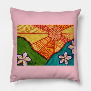 Plumeria Fields Pillow