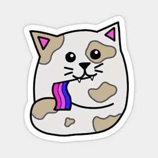 bisexual pride flag cat Magnet