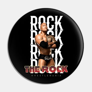 Wrestle Star The rock Pin