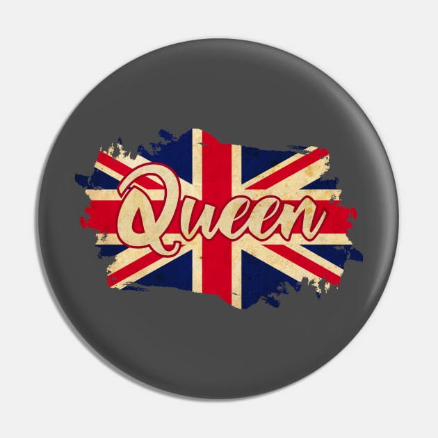 British Queen Pin by CTShirts