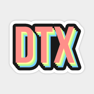 DTX rainbow colors Magnet