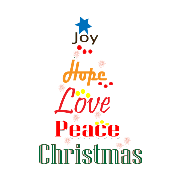 Joy Hope Love Peace Christmas by FlorenceFashionstyle