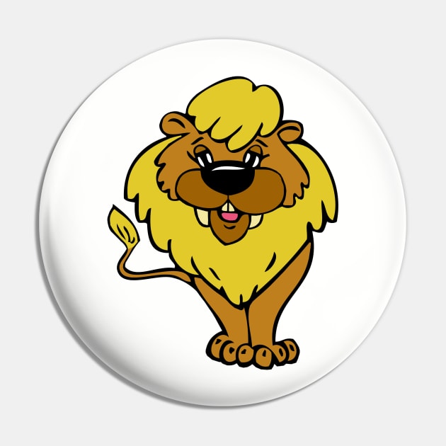 Cartoon Lion Pin by RockettGraph1cs