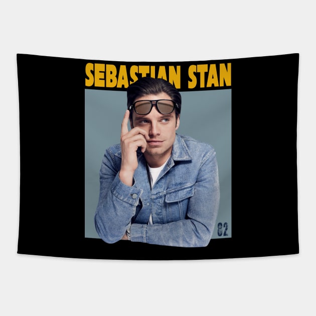 Sebastian Stan Image Charm Tapestry by christinehearst