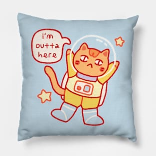 Catstronaut v2 Pillow